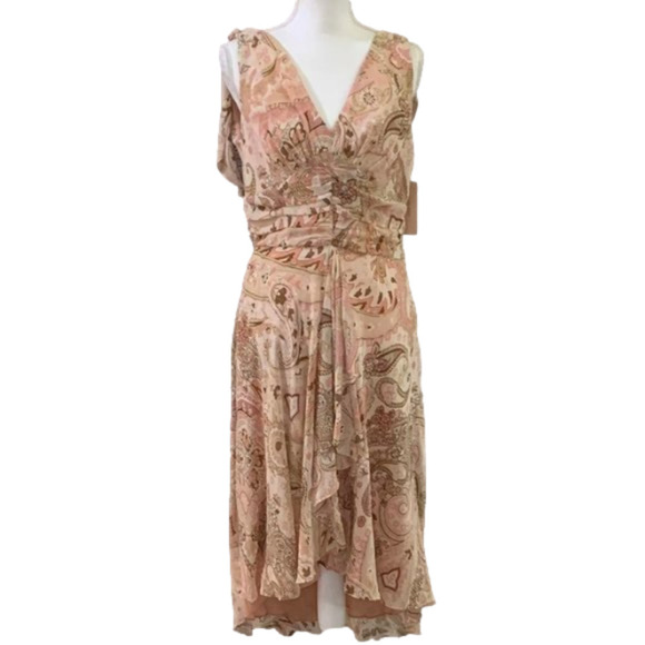 Bandolino Dresses & Skirts - BANDOLINO Peach Blossom Layered Hi Low Dress NWT